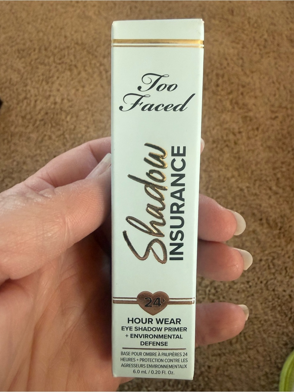 Too Faced Shadow Insurance Eye Primer - White and Gold Packaging